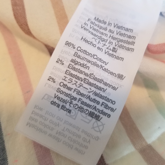 Madewell cotton short sleeve tie top - Picture 5 of 5